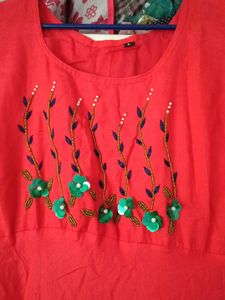 Orange Color New Top