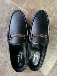 Azzaro Black Leather Loafers - Size 7