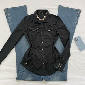 Stargirl Bedazzled Fitted Y2K Shirt