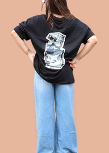Unisex- Black Graphic Tee