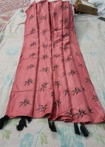 New Rayon Peach Printed Stole