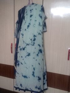 A LineTie Dye Kurti   With Dupatta