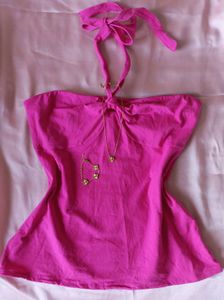 Pink Halter Top