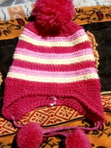 Woolen Cap For Baby Winter Warm Hot.