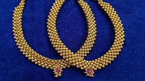 Gold Moti Necklace