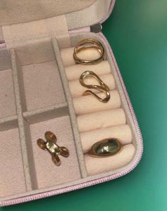 Gold Plated Set of 4 Stackable Finger Rings🎀🎀