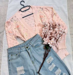 🎁Buy1 Get1 Free Floral Embroidered Cardigan A