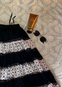 Black And White Skirt
