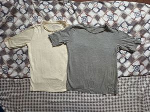 Combo - T-Shirt Bundle - Off White And Gray