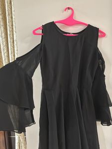 Black Cold Shoulder Dress