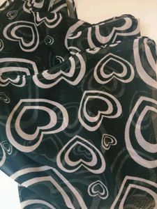 Heart Print Scarf