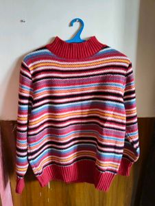 Striped Turtleneck Sweater