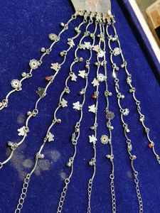 Silver Anklets cum braclete