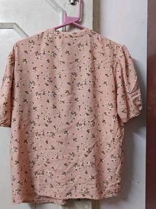 Pink Floral Top + Guess Premium Blue Jeans Combo