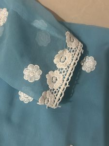 Elegant Blue Embroidered Kurta🫶❤️
