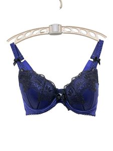 Vintage Elegant Imported Blue Lace Bra