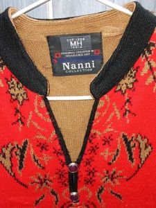 Red Patterned Kurti