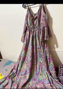 Gorgeous Bell Sleeves Maxi Dress