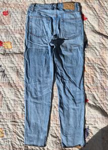 Light Wash Straight Leg Jeans