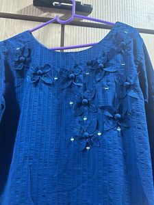 Blue Long Kurta