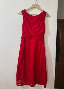 Elegant Red Lace Dress-Parties &amp; Special Occasions