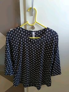 Black And White Fancy Top