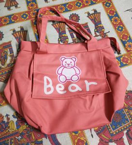 Cute Bear Design Tote Bag