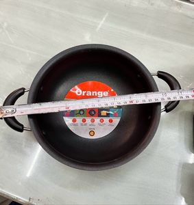 Non-stick Deep Kadai With Steel Lid