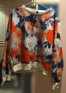 Floral Print Long sleeve sweater