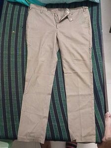 Khaki Straight Pants