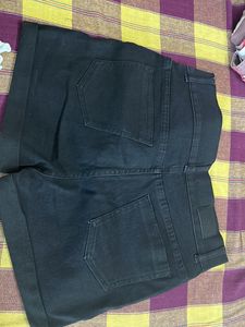 Black Denim Shorts
