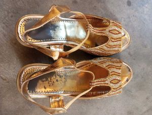 Gold Embellished Flats