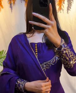 Elegant Purple Kurta Set