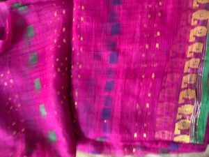 Pink &amp; Green Sari