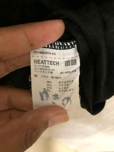 Heattech Black T Shirt