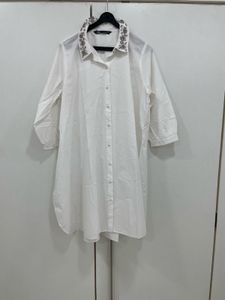 ✨ZARA Glitz Collar Midi:The Star of Wardrobe💎