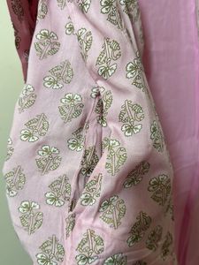 Pink Aline Kurtha Set
