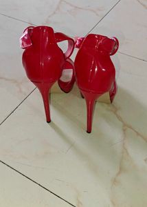 Red Platform Heels