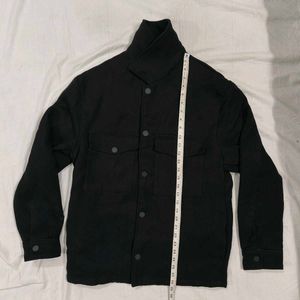H&M Black Shacket Shirt Jacket