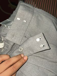 H&amp;M highwaisted grey trouser