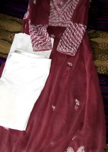Chikankari Kurti With Pant