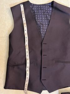 Men’s 3 Piece Coat Pant Vest Formal Color Mauve