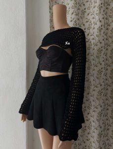 Crochet Black Bolero Shrug
