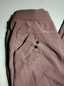Brown Casual Pants