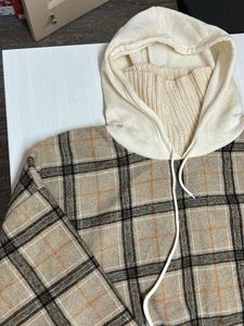 Plaid Flannel Pullover Hoodie