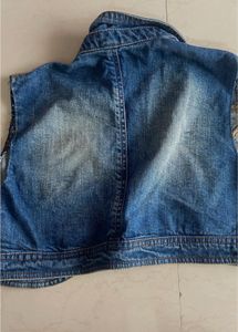 Denim Sleeveless Jacket