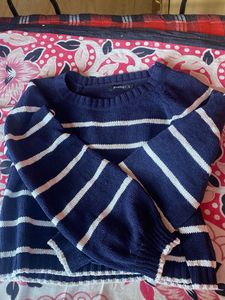 Striped Cropped Sweater