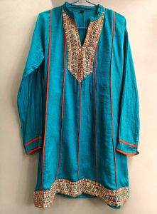 Sea Green A Line Kurta