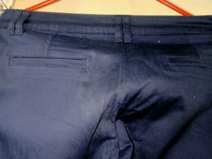 Women&#39;s MAX Navy Blue Trouser