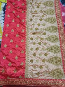Embroidered saree